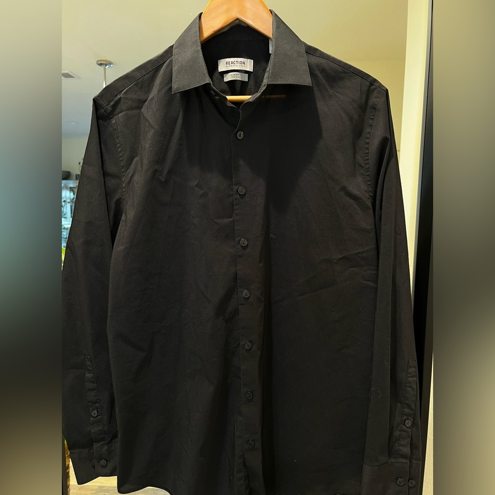 Kenneth Cole Black Slim fit Dress Shirt for Men